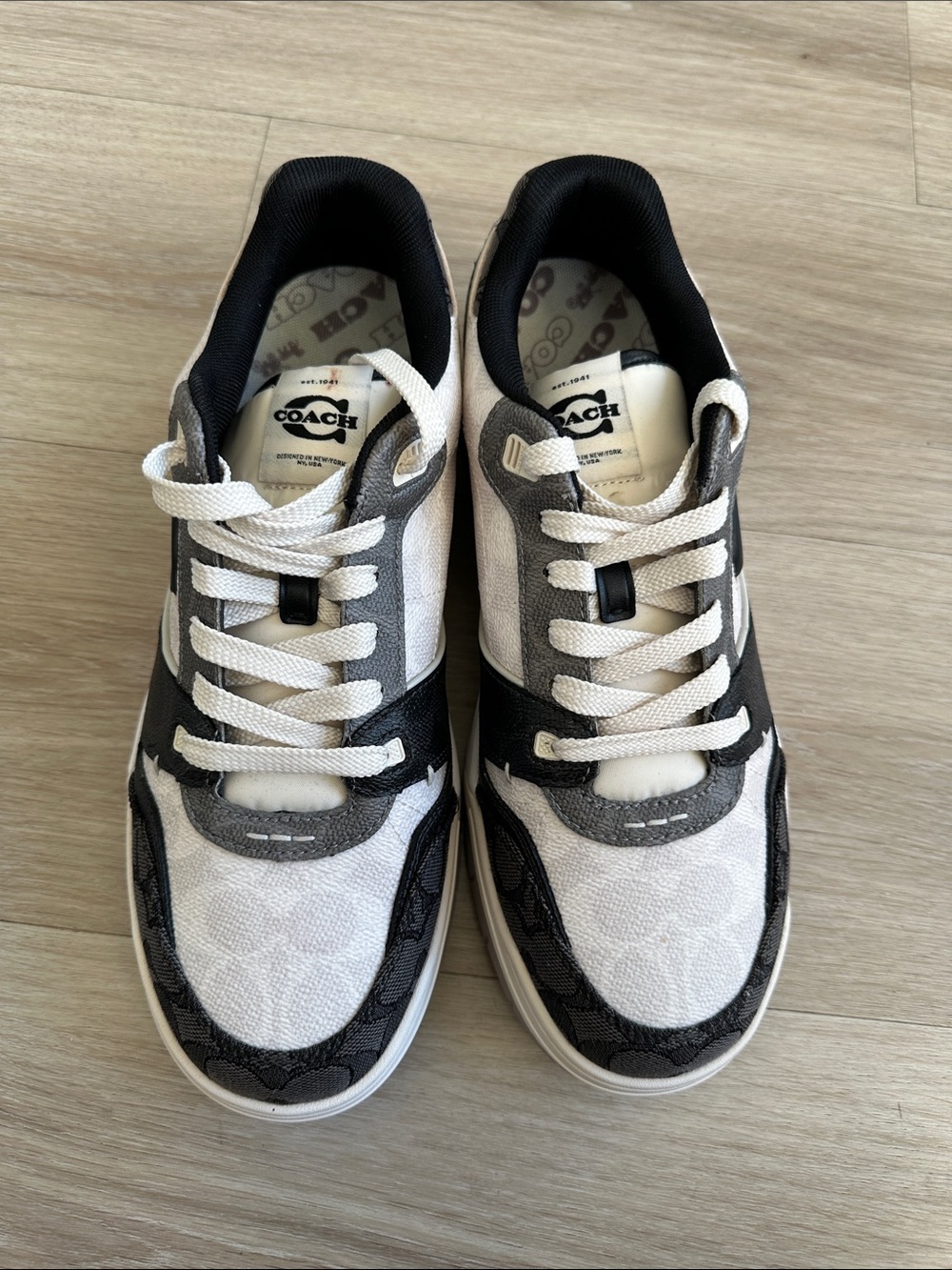 Coach Men's Soho Signature Round Toe Sneakers NWOB - Picture 6 of 12